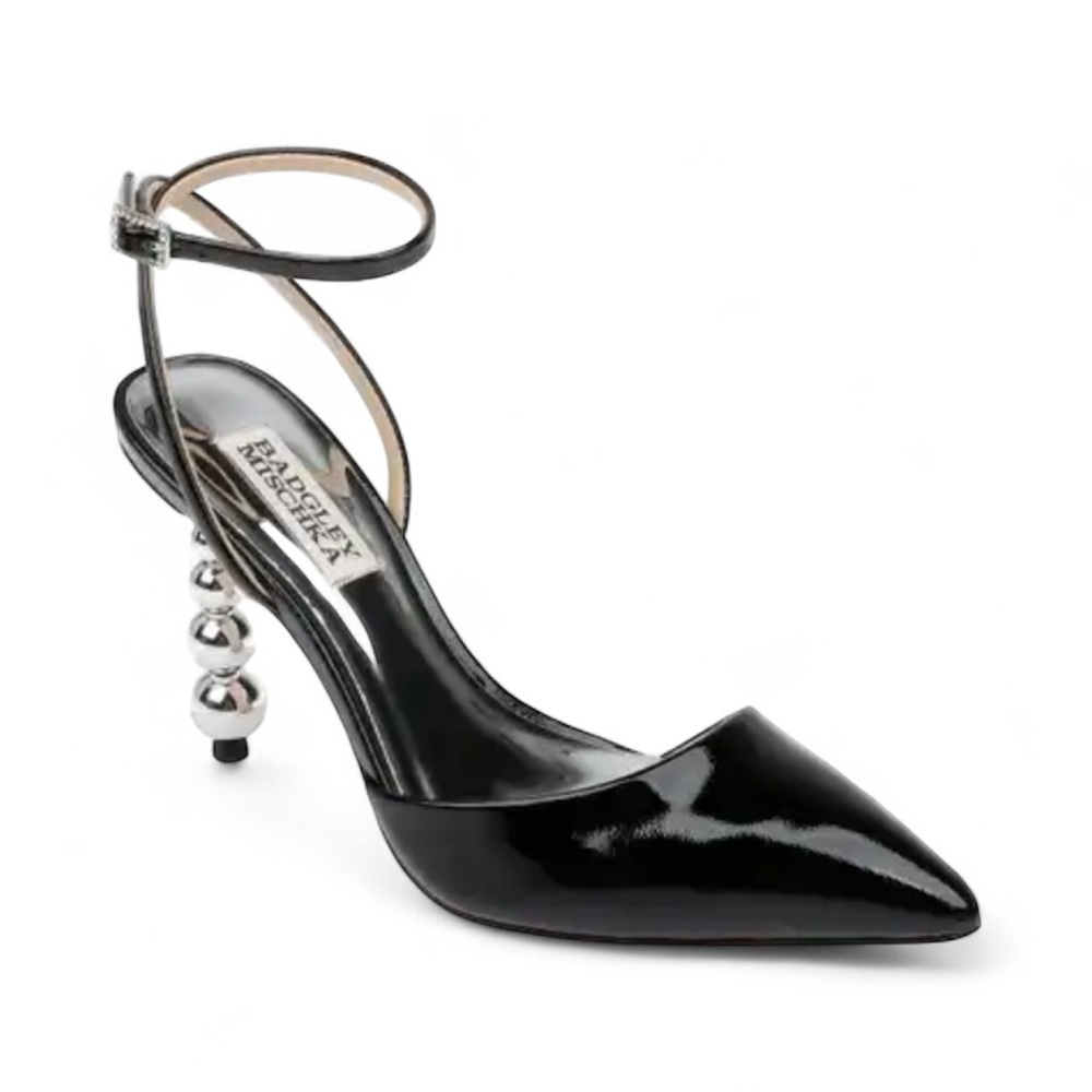 Badgley Mischka Indie II Metallic Stiletto Heels - Picture 2 of 6